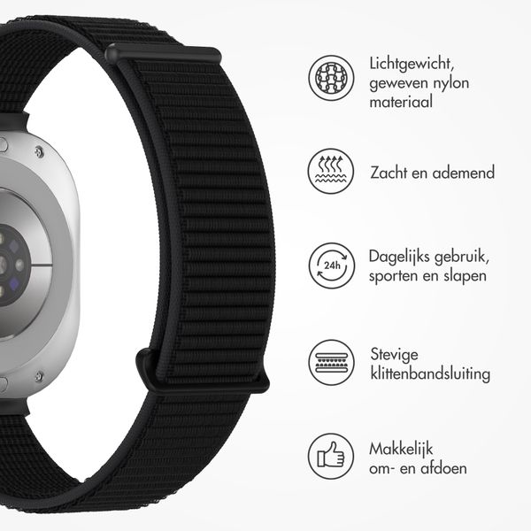 imoshion Nylon bandje Samsung Galaxy Watch Ultra (2024/2025) - Zwart