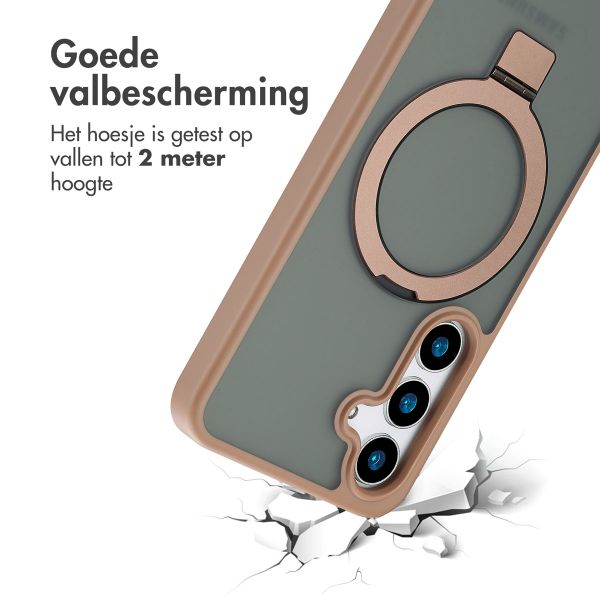 Accezz Ring Stand Backcover met MagSafe Samsung Galaxy S24 - Brown