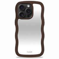 Holdit Wavy Case iPhone 14 Pro - Chocolate / Mirror