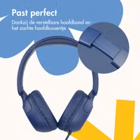 imoshion Kinderkoptelefoon met Draad - AUX kabel - Decibelbegrenzer - Denim Blue