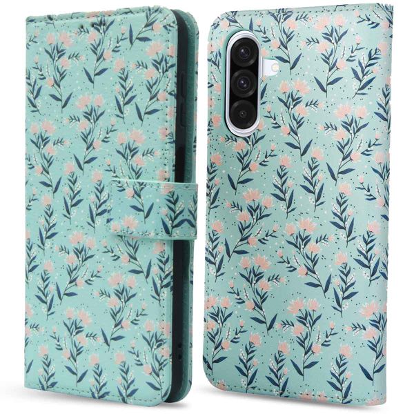 imoshion Design Bookcase Samsung Galaxy A36 - Blue Flowers