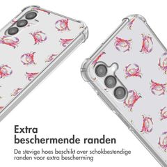 imoshion Design hoesje met koord Samsung Galaxy A14 (5G/4G) - Crab Watercolor