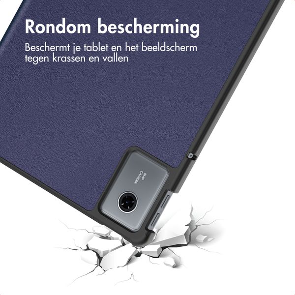 imoshion Trifold Bookcase Lenovo Idea Tab - Donkerblauw