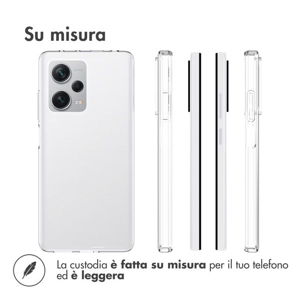 Accezz Clear Backcover Xiaomi Redmi Note 12 Pro Plus - Transparant