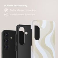 Selencia Vivid Backcover Samsung Galaxy S25 - Desert Waves Beige