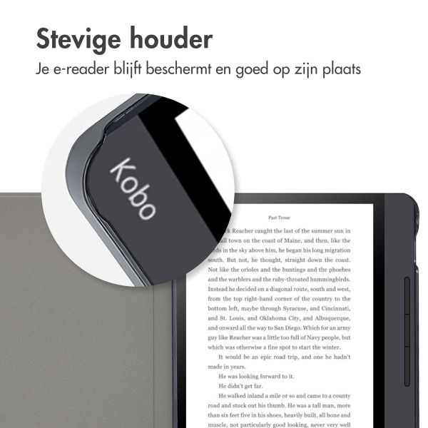 imoshion Design Slim Hard Case Sleepcover met stand Kobo Libra H2O - Flowers Distance