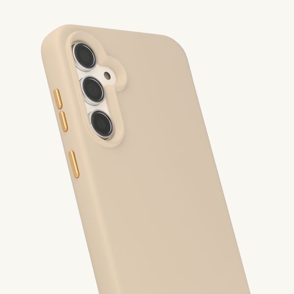 Selencia Rivièra MagSafe Backcover met afneembare haakjes Samsung Galaxy S23 FE - Milky Latte