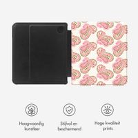 Selencia Vivid Bookcase Kobo Libra Colour - Paisley Blush