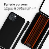 imoshion Siliconen hoesje met koord Apple iPhone 15 Plus - Zwart