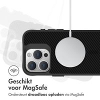 imoshion Rugged Hybrid Carbon Case met MagSafe Apple iPhone 15 Pro Max - Zwart