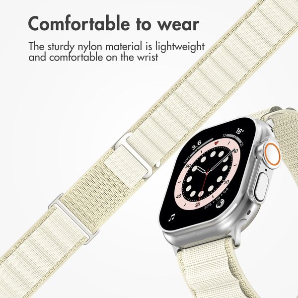 Accezz Nylon Alpine Band Apple Watch | 44/45/46/49 mm - Starlight