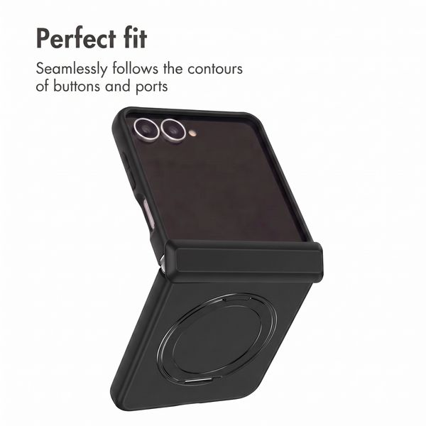 Accezz Colour Back Cover with MagSafe and Ring Stand Samsung Galaxy Z Flip 8 - Black