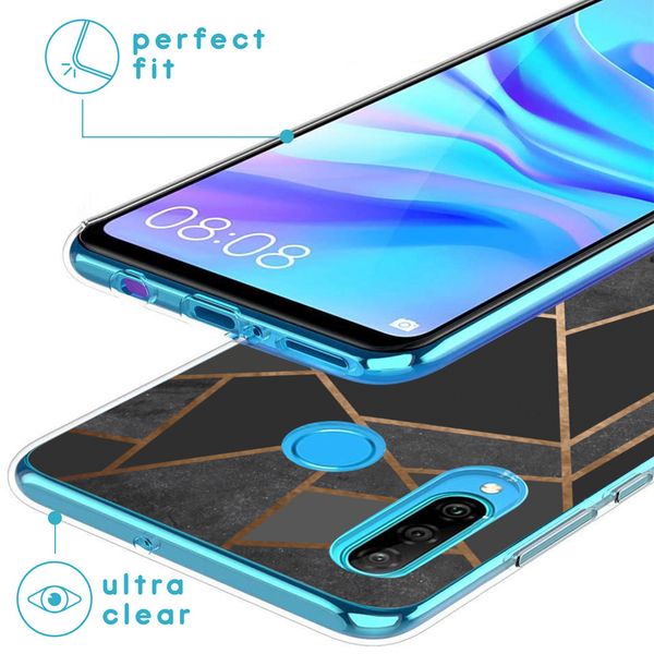 imoshion Design hoesje Huawei P30 Lite - Grafisch Koper / Zwart