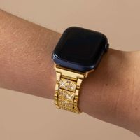 Selencia Sparkle schakelband Apple Watch Series 1 t/m 9 / SE (38/40/41 mm) | Series 10 / 11 (42 mm) - Goud