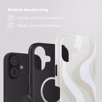 Selencia Vivid Backcover met MagSafe Apple iPhone 17 - Desert Waves Beige