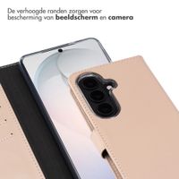 Selencia Echt Leren Bookcase Samsung Galaxy S26 - Dusty Pink