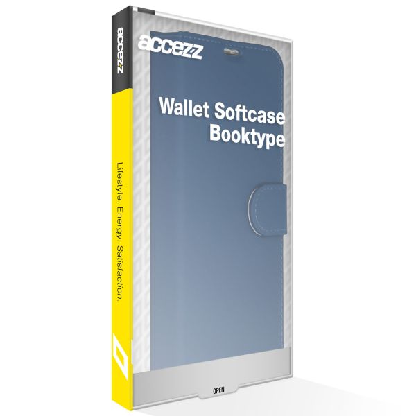 Accezz Wallet Softcase Bookcase Apple iPhone 14 Plus - Donkerblauw