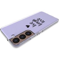 imoshion Design hoesje Samsung Galaxy S22 - Live Laugh Love - Zwart