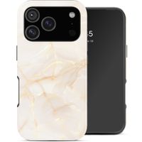 Selencia Vivid Back Cover Apple iPhone 17 Pro - Golden Beige Marble