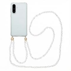 imoshion Backcover met koord + armband Samsung Galaxy A36 - Parels Hartjes