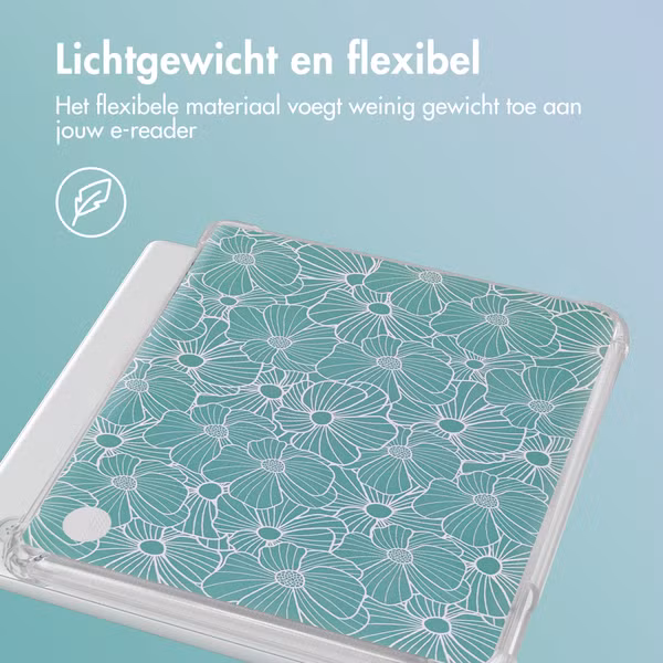 imoshion Design Clear Backcover Kobo Libra Colour - Botanica