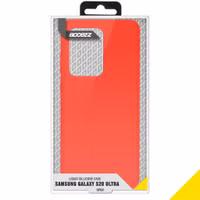 Accezz Liquid Silicone Backcover Samsung Galaxy S20 Ultra - Rood