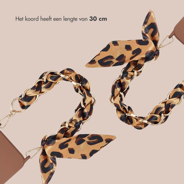 Selencia Luxe Polskoord met Sjaal - Bruin