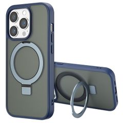 Accezz Ring Stand Backcover met MagSafe Apple iPhone 14 Pro - Blauw