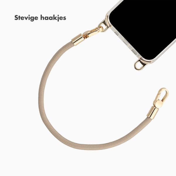 Selencia Universeel Polskoord met 2 haken - Beige