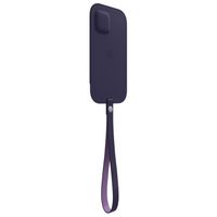 Apple Leather Sleeve MagSafe Apple iPhone 12 (Pro) - Deep Violet