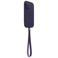 Apple Leather Sleeve MagSafe iPhone 12 (Pro) - Deep Violet