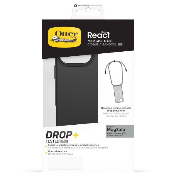 OtterBox React Necklace MagSafe iPhone 16 Pro Max - Black