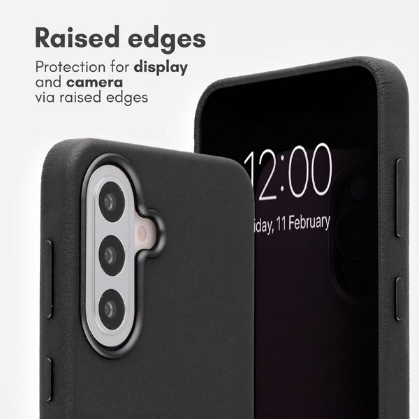 Accezz Leather Case with MagSafe Samsung Galaxy A57 (5G) - Onyx Black