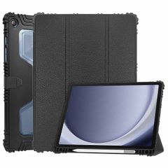 Accezz Rugged Trifold Bookcase Samsung Galaxy Tab A9 Plus - Zwart