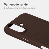 imoshion Texture Backcover Apple iPhone 16 - Donkerbruin