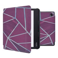 imoshion Design Slim Hard Case Sleepcover met stand Kobo Sage / Tolino Epos 3 - Bordeaux Graphic