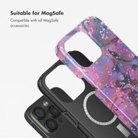 Selencia Vivid Back Cover with MagSafe Apple iPhone 15 Pro - Fresh Paint Flower Orange