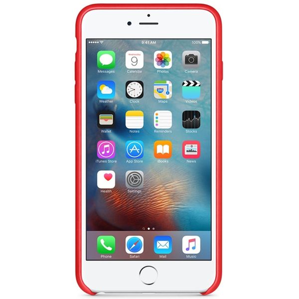 Apple Leather Backcover iPhone 6(s) Plus - Red