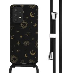 imoshion Siliconen design hoesje met koord Samsung Galaxy A33 - Sky Black