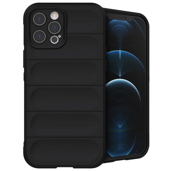 imoshion EasyGrip Backcover iPhone 12 Pro Max - Zwart