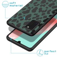 imoshion Design hoesje Samsung Galaxy A41 - Luipaard - Groen / Zwart