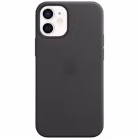 Apple Leather Backcover MagSafe Apple iPhone 12 Mini - Black