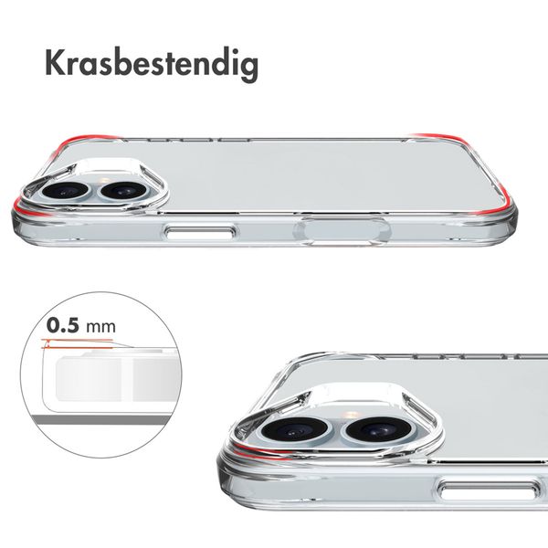 imoshion Rugged Air Case Apple iPhone 16 - Transparant