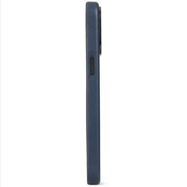 Decoded Leather Backcover MagSafe iPhone 15 Pro Max - Navy