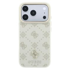 Guess 4G Metal Logo Backcover MagSafe Apple iPhone 18 Pro / 17 Pro - Beige