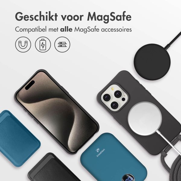 imoshion Color Backcover met afneembaar koord MagSafe Apple iPhone 15 Pro Max - Black Coffee