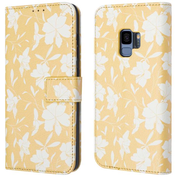 imoshion Design Bookcase Samsung Galaxy S9 - Yellow Flowers