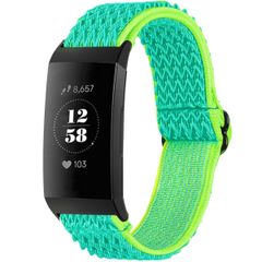 imoshion Elastisch nylonbandje Fitbit Charge 3 / 4 - Green & Yellow