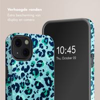 Selencia Vivid Tough Backcover met MagSafe iPhone 13 - Wild Spots Light Blue