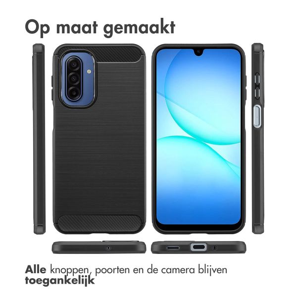 imoshion Brushed Backcover Samsung Galaxy A17 - Zwart